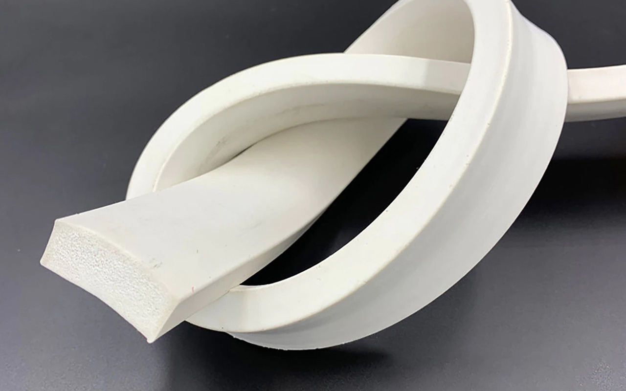 Gioăng silicon xốp trắng chịu nhiệt hình chữ nhật