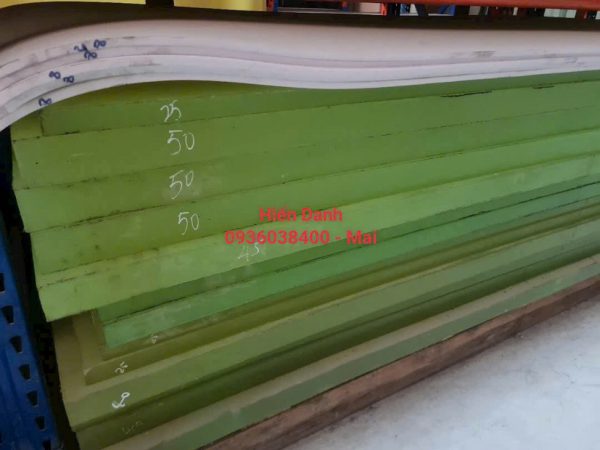 Nhựa PU tấm dày 50 ly - 50mm (1000x1000x50mm)