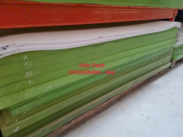 Nhựa PU tấm dày 25 ly - 25mm (1000x1000x25mm)